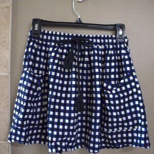 Forever 21 Plaid Blue Skirt